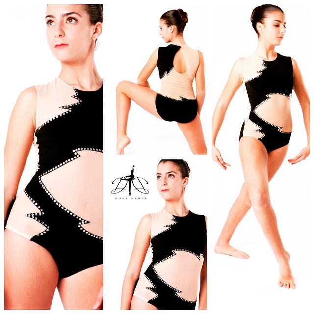 Maillot negro con transparencias